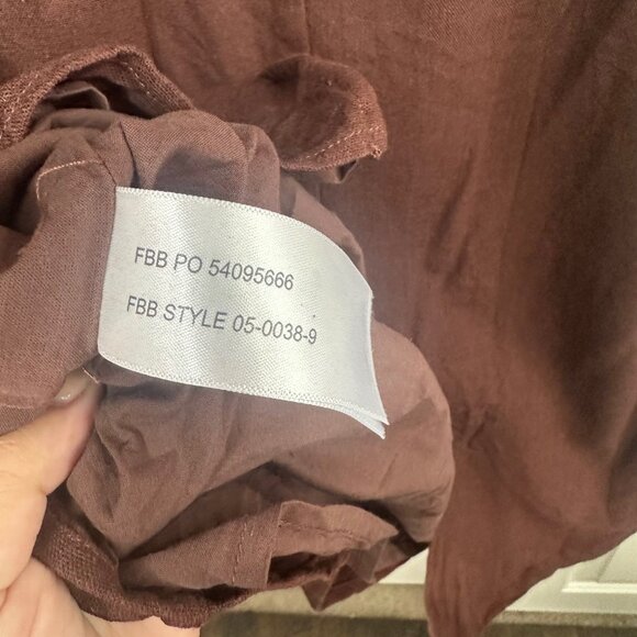 Chocolate Brown Chain Detail Halter Midi Eloquii Dress 16 - Picture 11 of 14